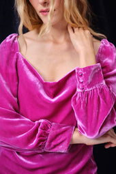 Blouse Coquette Magenta - Soi Paris