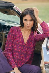 Blouse Envoutante en soie Grigri - Soi Paris