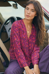 Blouse Envoutante en soie Grigri - Soi Paris
