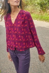 Blouse Envoutante en soie Grigri - Soi Paris