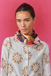 Foulard en soie Royaume Champignon - Soi Paris