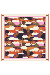 Foulard en soie Royaume Champignon - Soi Paris