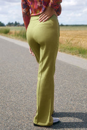 Pantalon Enchanteur en laine Vert Pistache - Soi Paris