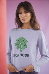 Pull Bonheur Violet en laine - Soi Paris