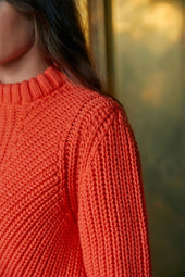 Pull Envoutant en laine Orange Jupiter - Soi Paris