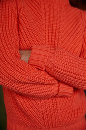 Pull Envoutant en laine Orange Jupiter - Soi Paris