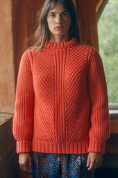 Pull Envoutant en laine Orange Jupiter - Soi Paris