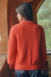 Pull Envoutant en laine Orange Jupiter - Soi Paris