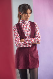 Robe chasuble en velours Figue - Soi Paris