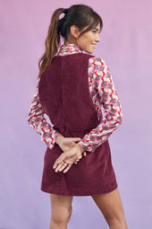 Robe chasuble en velours Figue - Soi Paris