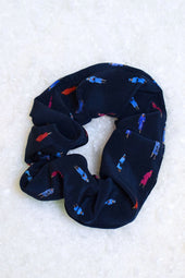 Chouchou en soie Reine Elisabeth Bleu - Soi Paris