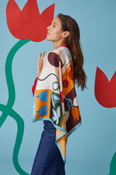 Foulard en soie Soi x Laetitia Rouget - Soi Paris