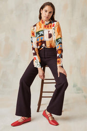 Pantalon Enchanteur Aubergine - Soi Paris