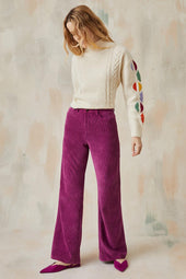 Pantalon Idéaliste en velours Camélia - Soi Paris