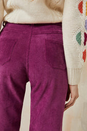 Pantalon Idéaliste en velours Camélia - Soi Paris