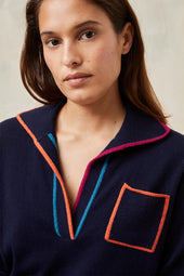 Pull Paolo Bleu Profond - Soi Paris