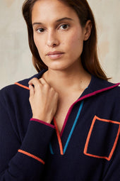 Pull Paolo Bleu Profond - Soi Paris