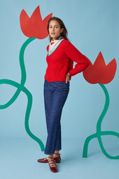 Pull Rouge Vermillon - Soi Paris
