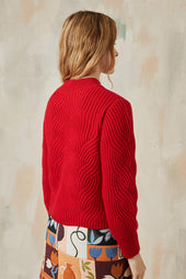 Pull Rouge Vermillon - Soi Paris