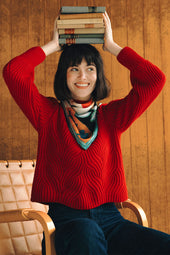 Pull Rouge Vermillon - Soi Paris