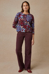 Pantalon Idéaliste en velours Cappuccino - Soi Paris