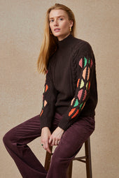 Pull Espiègle Mocha - Soi Paris