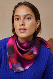 Foulard en soie Flora Pivoine - Soi Paris