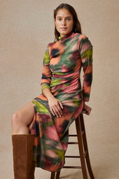 Robe Allure Flora Sauge - Soi Paris