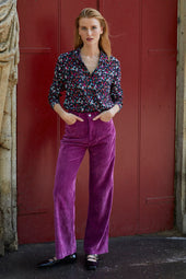 Pantalon Idéaliste en velours Camélia - Soi Paris