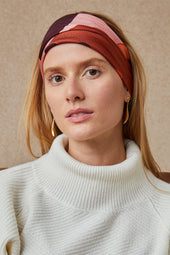 Foulard en soie L'Envol Terracotta - Soi Paris