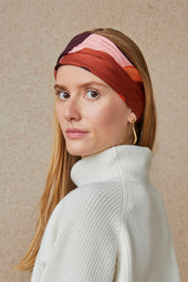 Foulard en soie L'Envol Terracotta - Soi Paris