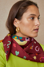 Foulard en soie Soi x Leona Rose - Soi Paris