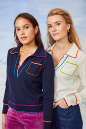 Pull Paolo Bleu Profond - Soi Paris