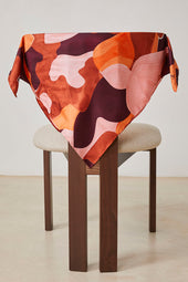 Foulard en soie L'Envol Terracotta - Soi Paris