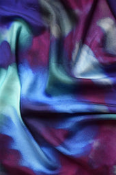 Foulard en soie Flora Aquatique - Soi Paris