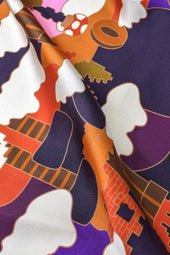 Foulard en soie Royaume Champignon - Soi Paris