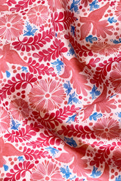 Tissu Oiseau de Nuit Rose - Soi Paris