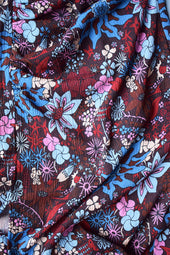 Tissu Trèfle Rubis - Soi Paris