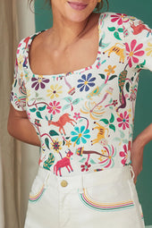 T-shirt Paresseuse en coton Jaipur - Soi Paris