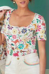 T-shirt Paresseuse en coton Jaipur - Soi Paris