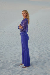 Pantalon Idéaliste Violet Royal - Soi Paris