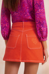 Jupe Circé Orange Passion - Soi Paris