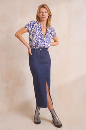 Jupe Longue Denim Brut - Soi Paris