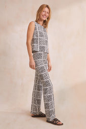 Pantalon Anasa Fusion Noir et Blanc - Soi Paris