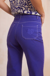 Pantalon Idéaliste Violet Royal - Soi Paris