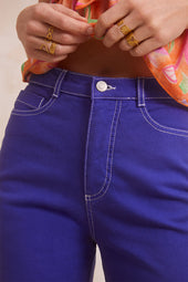 Pantalon Idéaliste Violet Royal - Soi Paris