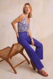 Pantalon Idéaliste Violet Royal - Soi Paris