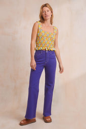 Pantalon Idéaliste Violet Royal - Soi Paris