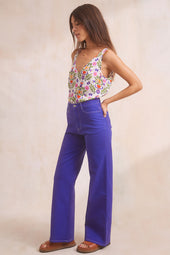 Pantalon Idéaliste Violet Royal - Soi Paris