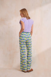 Pantalon Olympe en soie Positano - Soi Paris